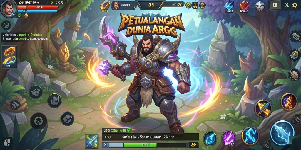 Tampilan gameplay seru dan pertarungan mendebarkan di 55FIVE.