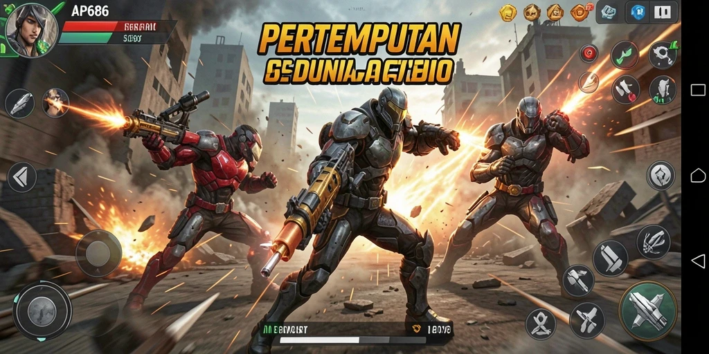 Tampilan seru gameplay AP686 yang penuh aksi dan petualangan.
