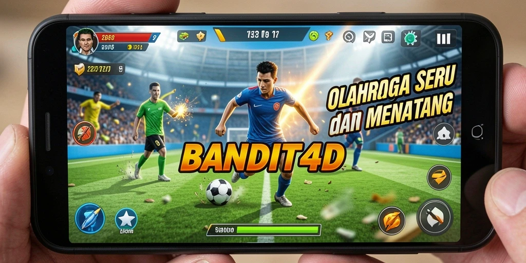 Tampilan menarik dari gameplay olahraga di BANDIT4D.