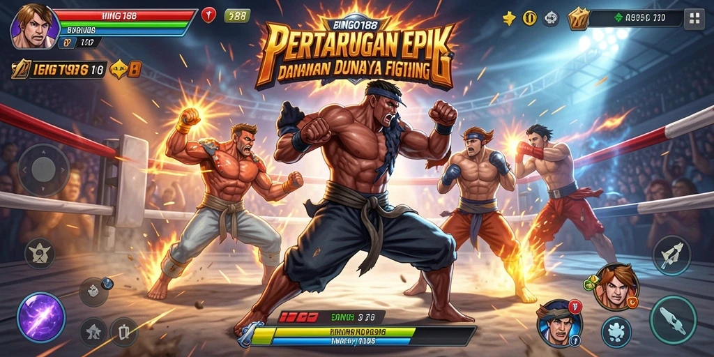 Tampilan intens pertarungan di dalam BINGO188 yang mendebarkan.