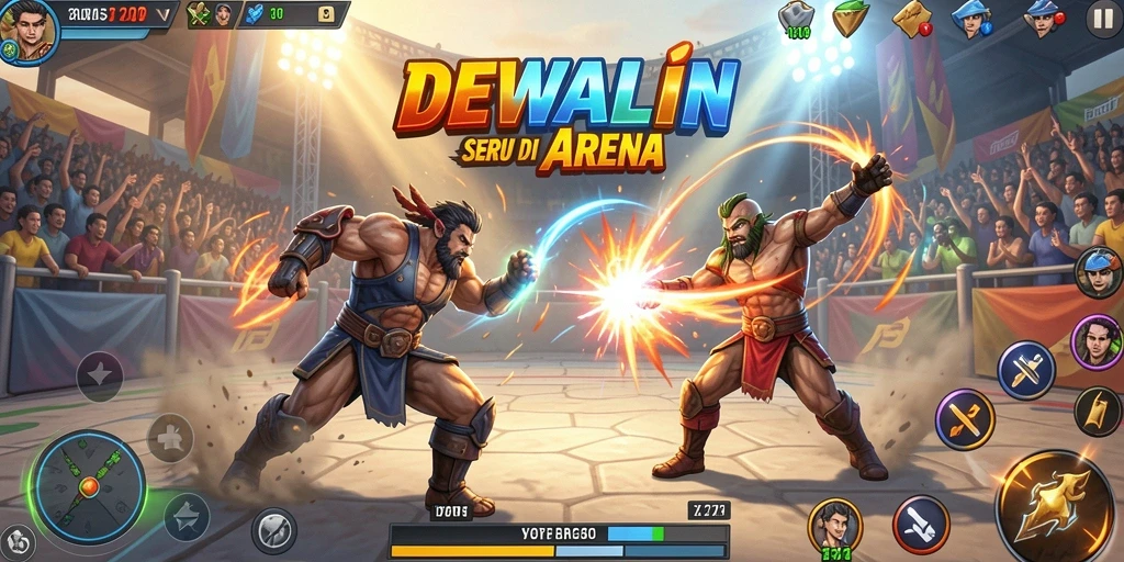 Gameplay DEWALIN yang menegangkan dan penuh aksi.