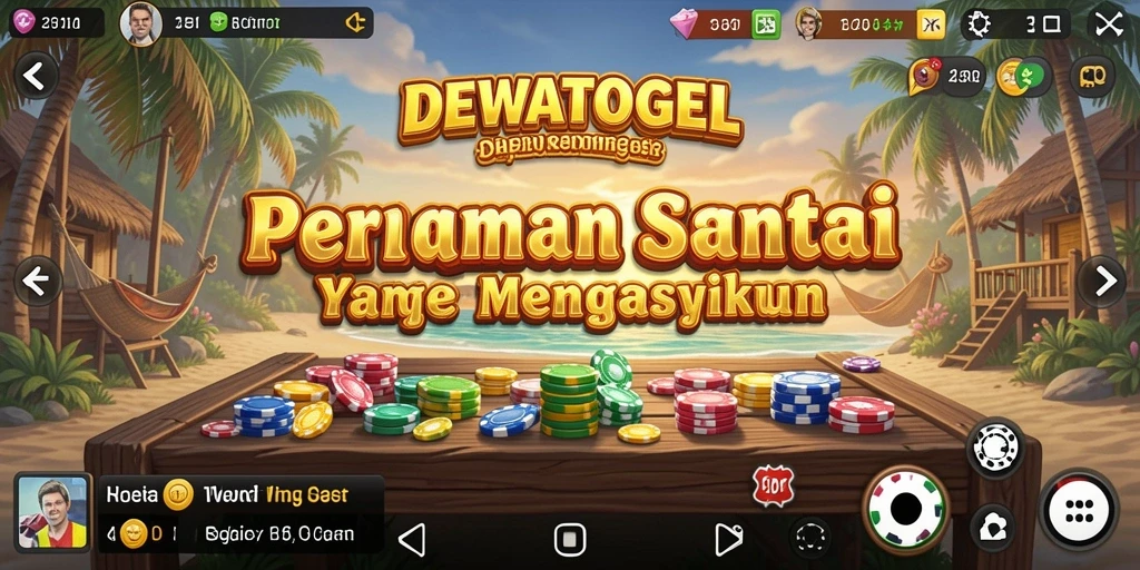 Tampilan gameplay DEWATOGEL yang ceria dan interaktif.