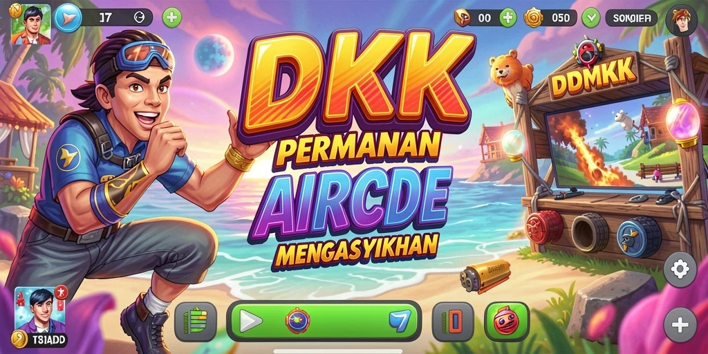 Screenshot gameplay DKK dengan aksi seru dan karakter yang menarik.