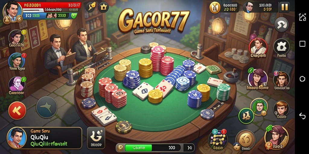 Gameplay menarik QiuQiu di GACOR77 dengan tampilan modern.
