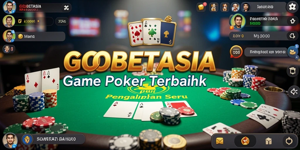 Tampilan gameplay GOBETASIA dengan suasana Poker yang menarik.