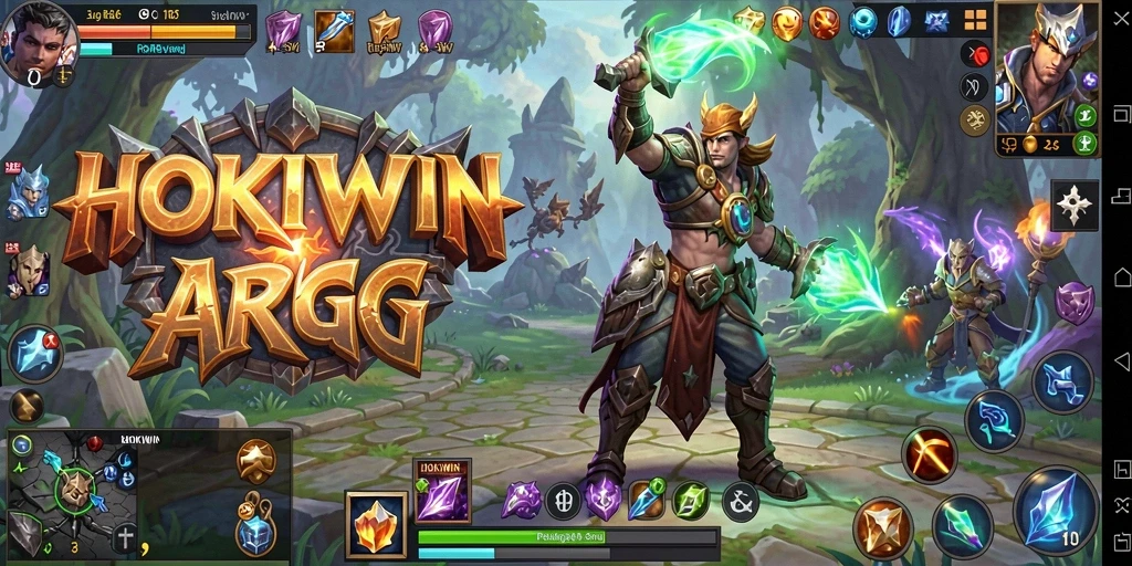 Tampilan gameplay menarik dari <strong>HOKIWIN</strong> yang penuh aksi ARPG.
