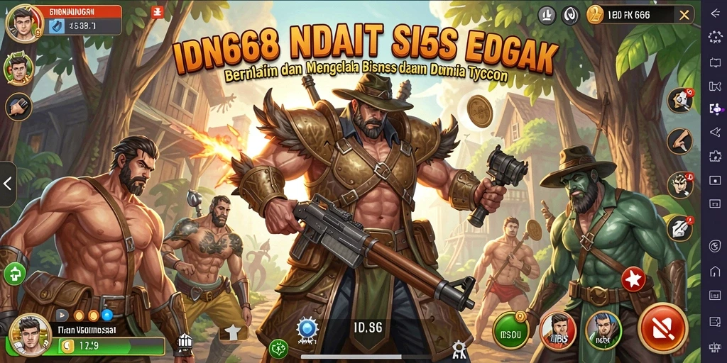 Tampilan gameplay menarik dari IDN668 yang penuh strategi Tycoon.