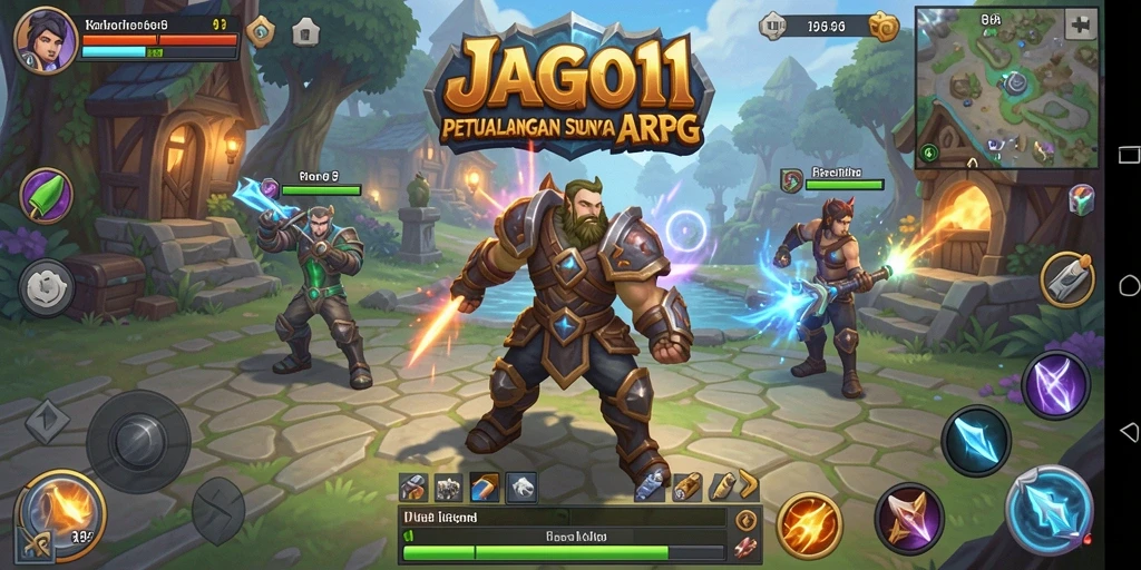Tampilan gameplay ARPG yang epik di JAGO11, siap untuk petualangan!