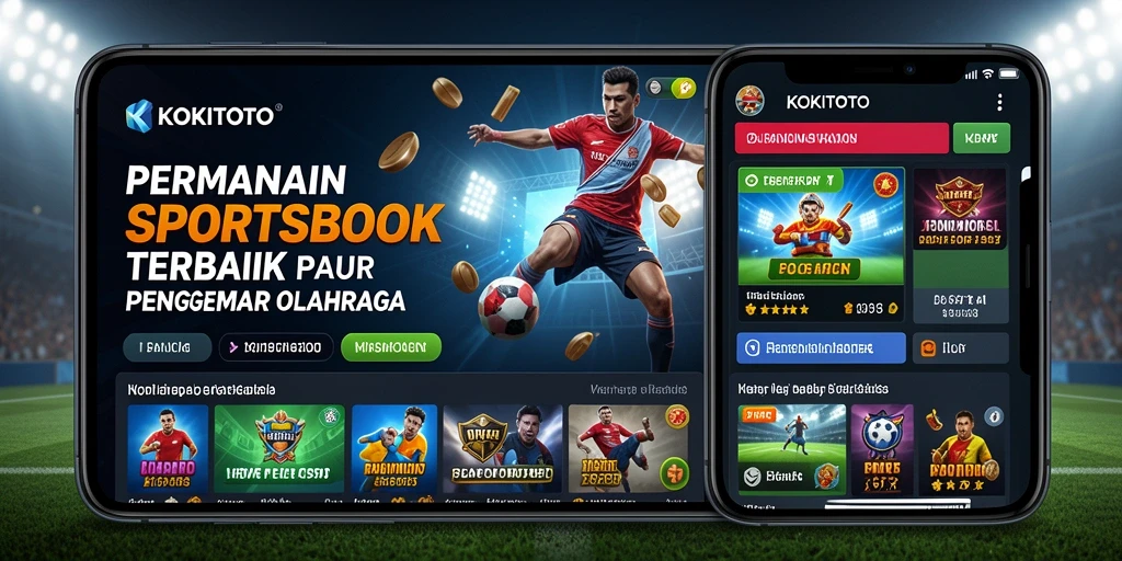 Screenshot KOKITOTO menampilkan gameplay taruhan olahraga yang menarik.