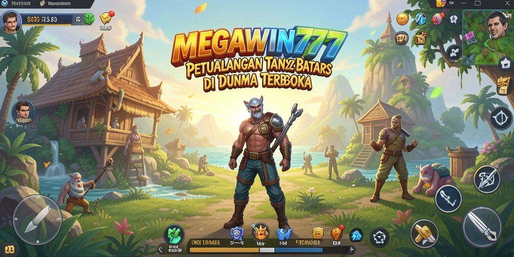 Gameplay memukau MEGAWIN777 dalam dunia terbuka.