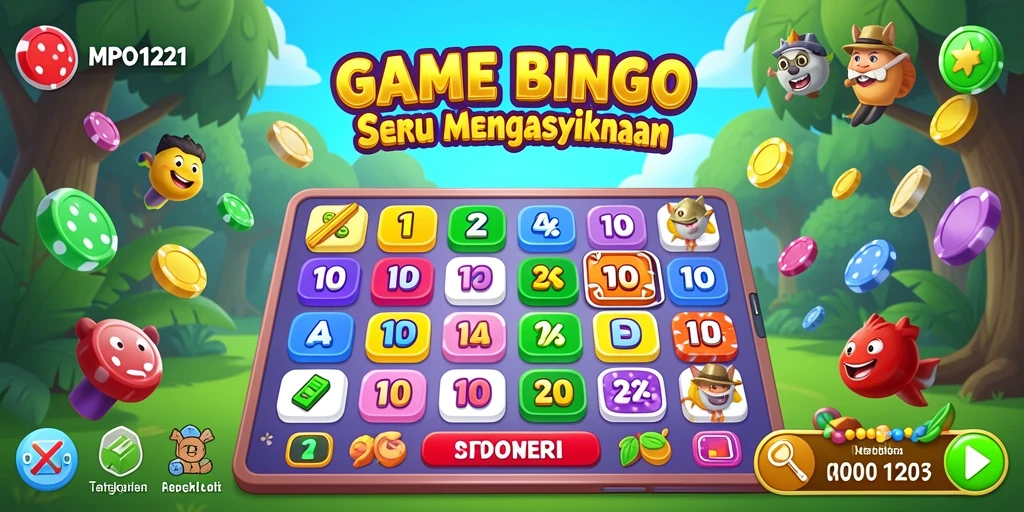 Tampilan permainan Bingo seru di MPO1221 dengan grafis yang menawan.