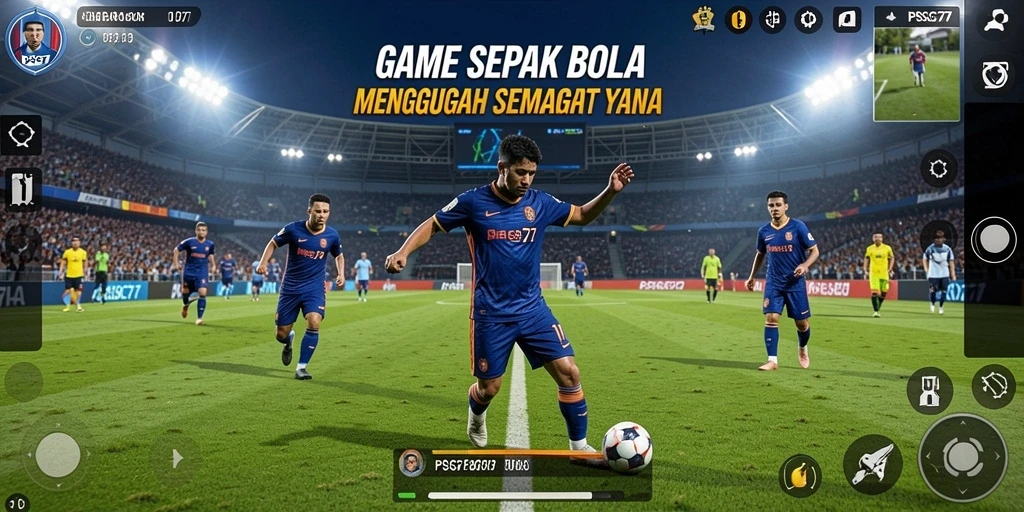 Gameplay yang mendebarkan di PSG77 dengan aksi sepak bola nyata.