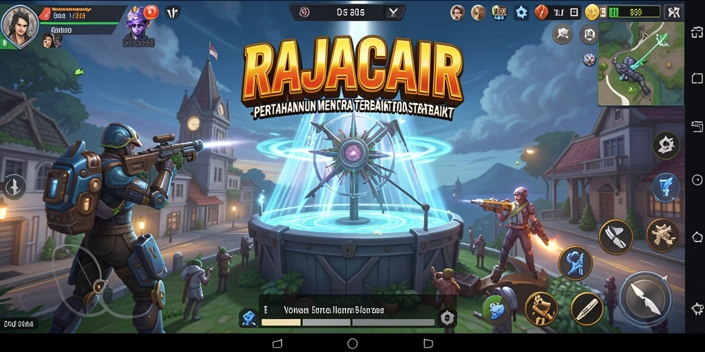 Tampilan gameplay menara yang seru dan menantang di RAJACAIR.