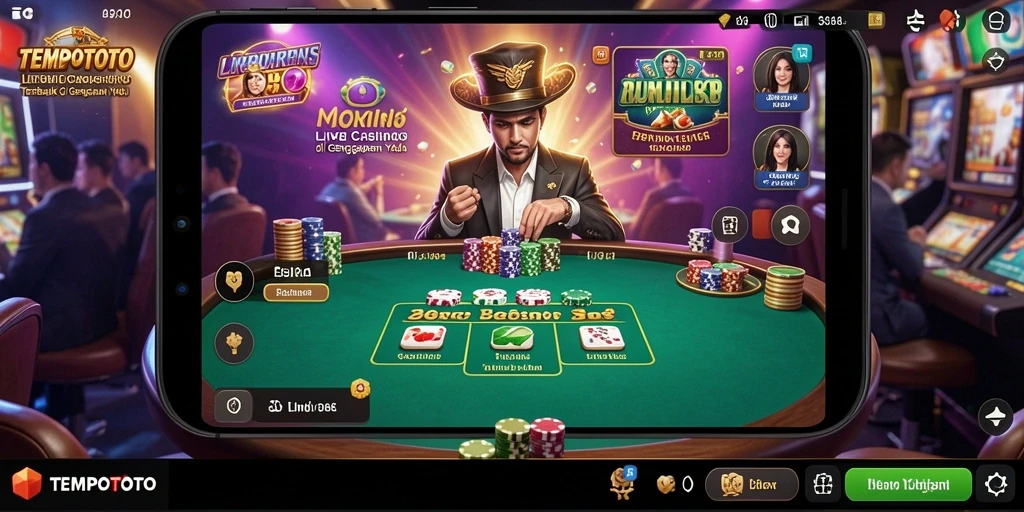 Gameplay seru dan interaktif di TEMPOTOTO Live Casino.